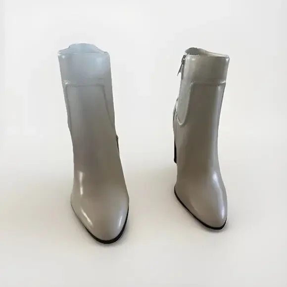 NEW Vince Camuto Epandra Leather White Cowboy Rodeo Gogo Disco Glam Boots Size 9 - Picture 3 of 13